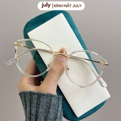 [Võ Hà Linh x Kính Mắt July] COMBO 2 Gọng kính cận nữ mắt mèo kim loại phối nhựa chắc chắn, thời trang dễ đeo mẫu mới 20