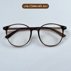 [VEE] Gọng Kính Cận Nữ Kính Mắt Thời Trang Nhựa Dẻo Form Tròn To Hợp Nhiều Dáng Mặt Kính Mắt July Eyewear - TR81121