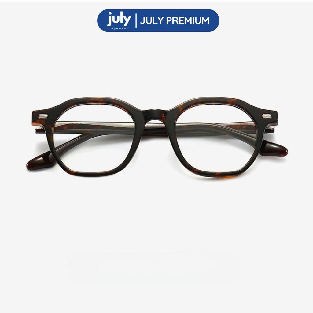 Gọng Kính Cận Cao Cấp Nam Nữ FLAIR form chữ nhật cách điệu hợp mặt vừa và to July Eyewear Premium