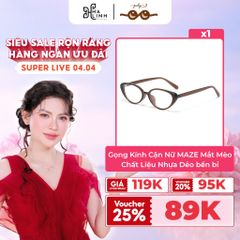 [Võ Hà Linh x Kính Mắt July] Gọng Kính Cận Nữ MAZE Mắt Mèo Chất Liệu Nhựa Dẻo bền bỉ Kính Mắt July Eyewear 6614