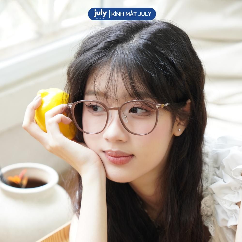 [8603] Gọng kính cận nữ Kính Mắt thời trang dáng oval thiên vuông khung nhựa phối kim loại nhẹ, phong cách Hàn Quốc - Kính Mắt July 72598