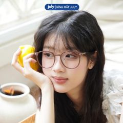 [8603] Gọng kính cận nữ Kính Mắt thời trang dáng oval thiên vuông khung nhựa phối kim loại nhẹ, phong cách Hàn Quốc - Kính Mắt July 72598