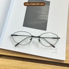 Gọng Kính Cận Nữ MIS Kim Loại Mảnh Form Oval Nhỏ Hợp Nhiều Dáng Mặt Kính Mắt July Eyewear