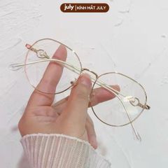 Gọng kính cận nữ mắt tròn gọng mảnh đính đá dễ đeo hợp với nhiều dáng mặt kính oval Voi Women