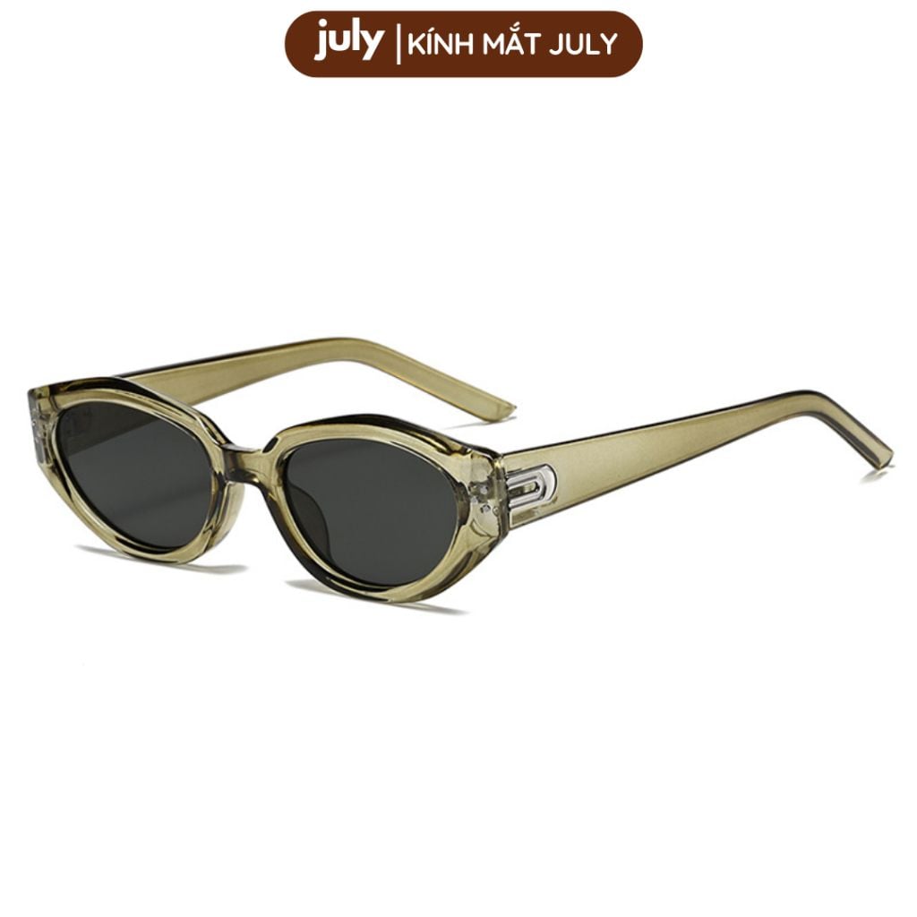 [Võ Hà Linh x Kính Mắt July] Kính Mát EMBER Nam Nữ Form Oval Cách điệu cá tính, gọn mặt Kính Râm July Eyewear - KR14