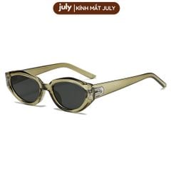 [Võ Hà Linh x Kính Mắt July] Kính Mát EMBER Nam Nữ Form Oval Cách điệu cá tính, gọn mặt Kính Râm July Eyewear - KR14