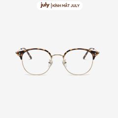 Gọng kính cận nửa viền nam nữ khung kim loại chắc chắn hợp nhiều dáng măt - Kính mắt July 8627 gọng  oval
