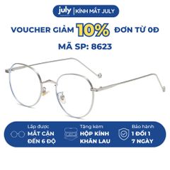 [8623] Gọng kính cận đa giác nữ Kính Mắt Thời Trang kim loại mảnh chắc chắn, thời trang July Eyewear - 20024