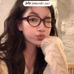 [8624] Gọng kính cận nữ Kính Mắt Thời Trang mắt mèo gọng nhựa phong cách cá tính July Eyewear - 81059