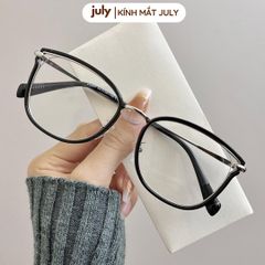 [8611] Gọng kính cận nữ Kính Mắt Thời Trang dáng mắt mèo dáng vuông kim loại bọc nhựa basic dễ đeo Kính Mắt July - 23065