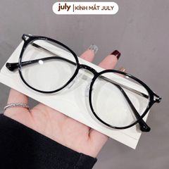 [8603] Gọng kính cận nữ Kính Mắt thời trang dáng oval thiên vuông khung nhựa phối kim loại nhẹ, phong cách Hàn Quốc - Kính Mắt July 72598