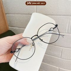Gọng kính cận nữ mắt tròn gọng mảnh đính đá dễ đeo hợp với nhiều dáng mặt