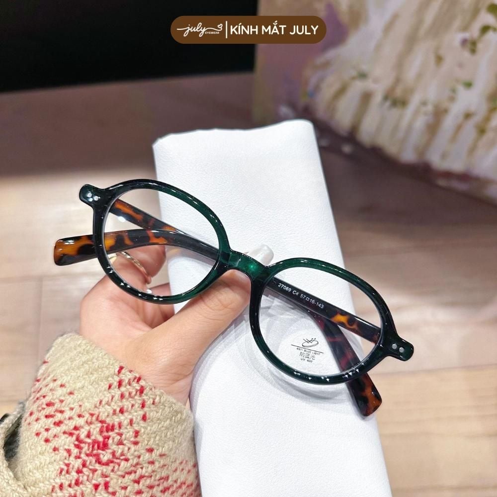Gọng Kính Cận Nam Nữ JINS Form Oval Hot Trend Cá Tính Kính Mắt July Eyewear