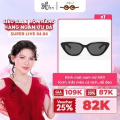 [Võ Hà Linh x Kính Mắt July] Kính mát nam nữ HEX form mắt mèo cá tính thon gọn mặt dễ đeo kính râm July Eyewear 6261