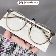 [8610] Gọng kính cận nữ kính mắt thời trang mắt tròn kim loại bọc nhựa phong cách Hàn Quốc dễ đeo hợp với nhiều dáng mặt - Kính Mắt July 01257