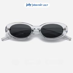 Kính mát nam nữ thời trang dáng oval bo tròn ngầu, phong cách July Eyewear