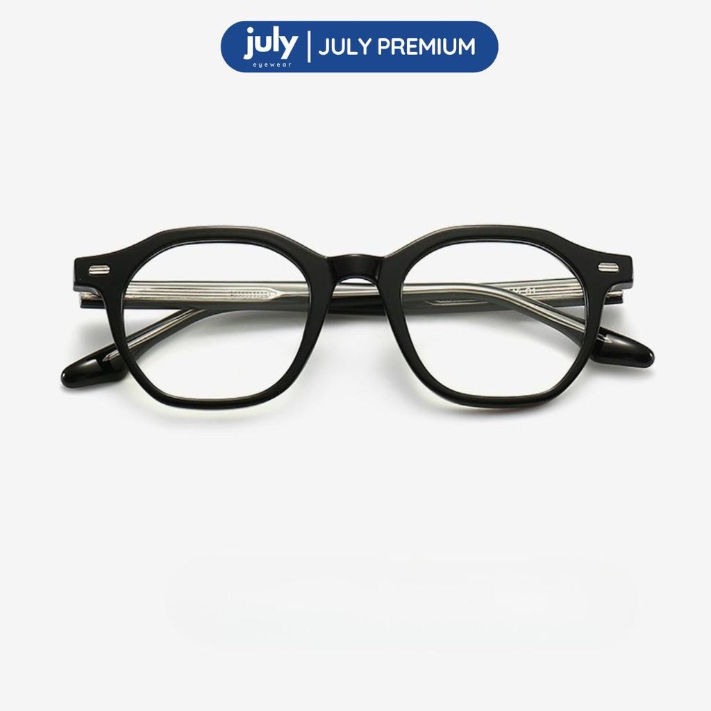 Gọng Kính Cận Cao Cấp Nam Nữ FLAIR form chữ nhật cách điệu hợp mặt vừa và to July Eyewear Premium