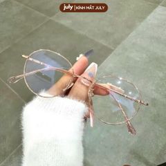 Gọng kính cận nữ mắt tròn gọng mảnh dễ đeo hợp với nhiều dáng mặt kính oval Voi