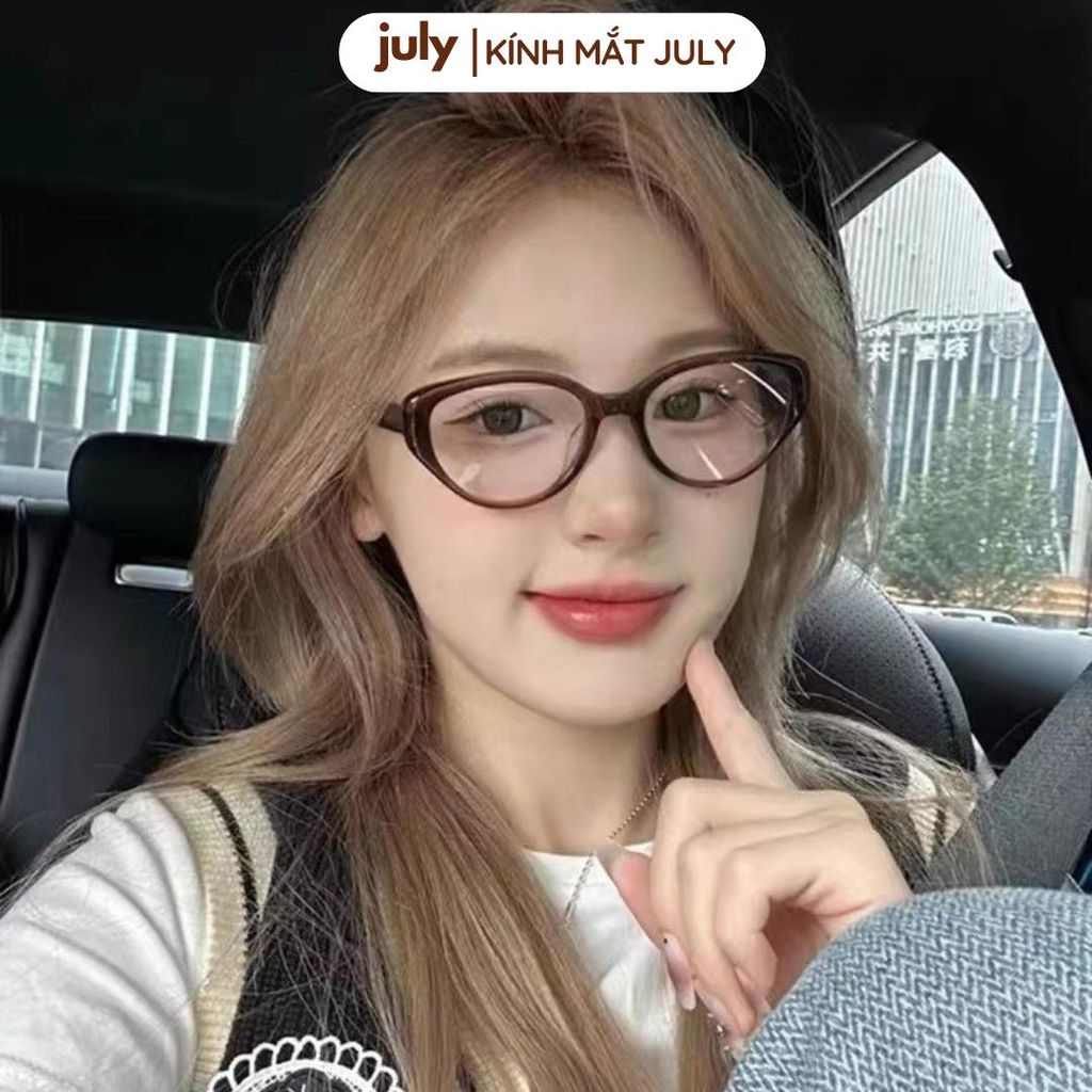 [8624] Gọng kính cận nữ Kính Mắt Thời Trang mắt mèo gọng nhựa phong cách cá tính July Eyewear - 81059