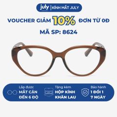 [8624] Gọng kính cận nữ Kính Mắt Thời Trang mắt mèo gọng nhựa phong cách cá tính July Eyewear - 81059