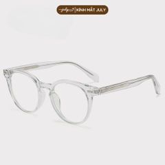 [ZENT] Gọng Kính Cận Nam Nữ Kính Mắt Thời Trang Form Tròn Cốt Kim Loại Kính Mắt July Premium - TR86211