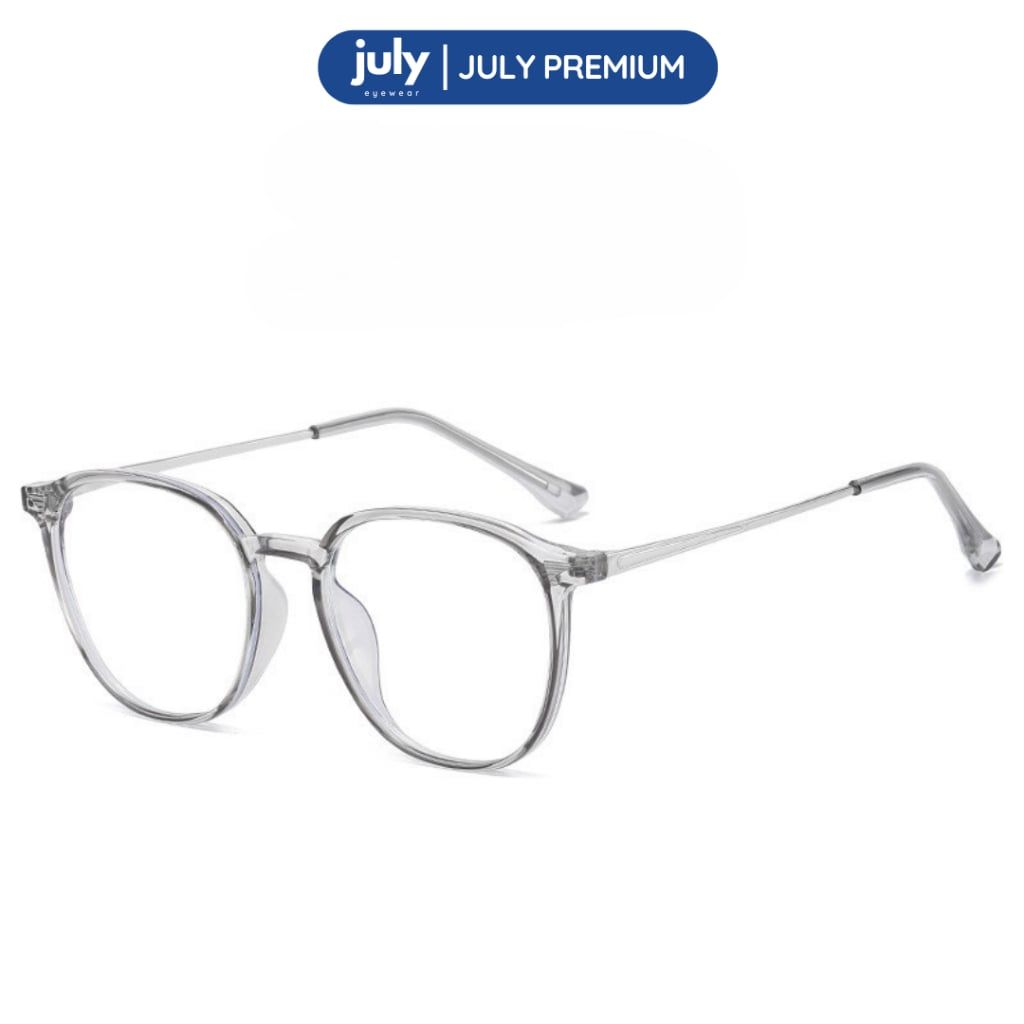 [Võ Hà Linh x Kính Mắt July] Gọng kính cận nữ dáng OVAL thiên vuông phong cách Hàn Quốc unisex 8614