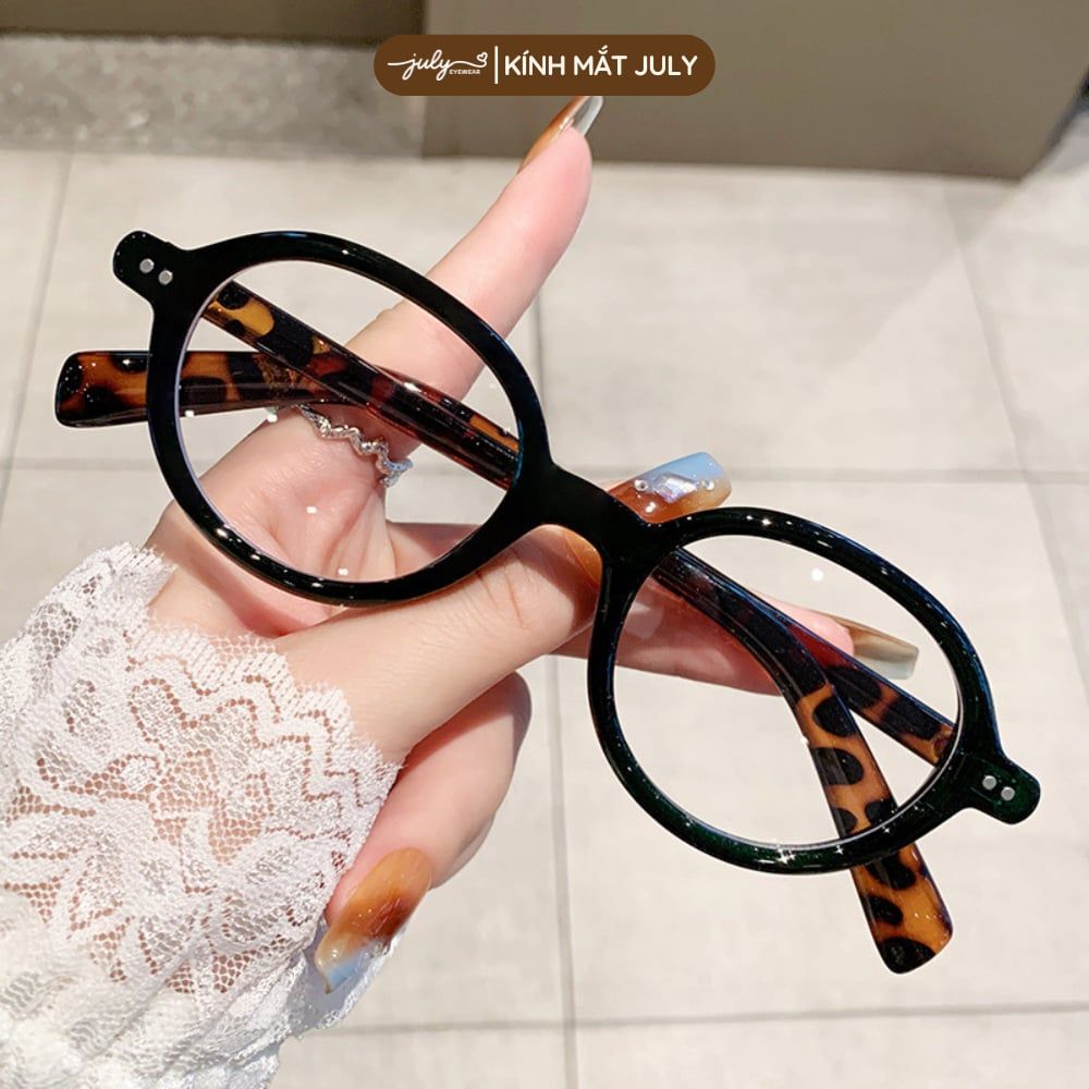 Gọng Kính Cận Nam Nữ JINS Form Oval Hot Trend Cá Tính Kính Mắt July Eyewear