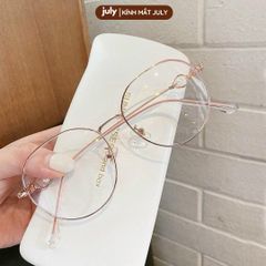 Gọng kính cận nữ mắt tròn gọng mảnh đính đá dễ đeo hợp với nhiều dáng mặt kính oval Voi Women