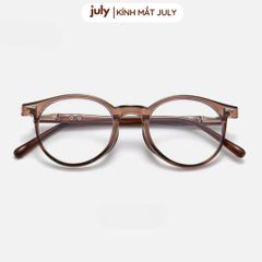 [Võ Hà Linh x Kính Mắt July] COMBO 2 Gọng kính nam nữ dáng tròn nhựa cao cấp lõi kim loại unisex hợp nhiều dáng mặt 8613