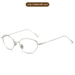 Gọng Kính Cận Nữ MIS Kim Loại Mảnh Form Oval Nhỏ Hợp Nhiều Dáng Mặt Kính Mắt July Eyewear