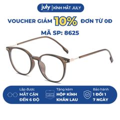 [8625] Gọng kính cận nữ kính mắt thời trang form tròn cốt kim loại phối nhựa hợp mọi dáng mặt - Kính Mắt July 83079