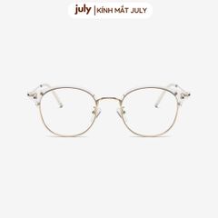 Gọng kính cận nửa viền nam nữ khung kim loại chắc chắn hợp nhiều dáng măt - Kính mắt July 8627 gọng  oval