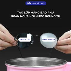 Hộp 100 miếng Khăn lau kính NANO chống bám hơi nước đi mưa, đeo khẩu trang tiện lợi July Eyewear