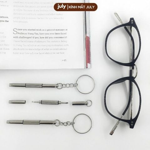 Tua vít mini chỉnh kính đa năng 2 đầu vặn được ốc đồng hồ, điện thoại July Eyewear