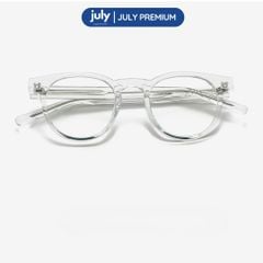 [NOVA] Gọng Kính Cận Nam Nữ Kính Mắt Thời Trang Cao Cấp form tròn cốt kim loại July Eyewear Premium - TR8624