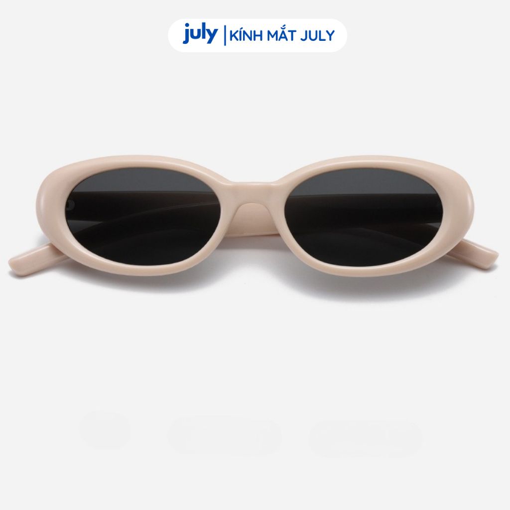 Kính mát nam nữ VIPER thời trang dáng oval bo tròn ngầu, phong cách July Eyewear 6235