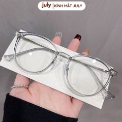[Võ Hà Linh x Kính Mắt July] COMBO 2 Gọng kính cận nữ dáng oval thiên vuông khung nhựa phối kim loại nhẹ, phong cách Hàn
