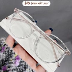[8610] Gọng kính cận nữ kính mắt thời trang mắt tròn kim loại bọc nhựa phong cách Hàn Quốc dễ đeo hợp với nhiều dáng mặt - Kính Mắt July 01257