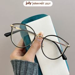 [Võ Hà Linh x Kính Mắt July] COMBO 2 Gọng kính cận nữ mắt mèo kim loại phối nhựa chắc chắn, thời trang dễ đeo mẫu mới 20