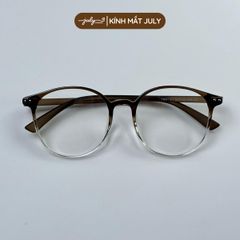 Gọng Kính Cận Nữ Nhựa Dẻo VEE Form Tròn To Hợp Nhiều Dáng Mặt Kính Mắt July Eyewear