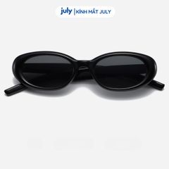 Kính mát nam nữ thời trang dáng oval bo tròn ngầu, phong cách July Eyewear