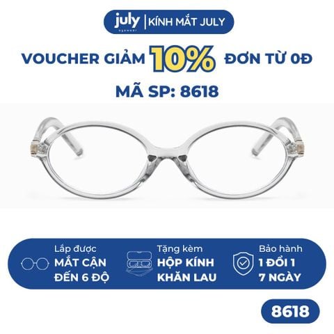 Gọng kính cận nữ dáng oval phong cách Y2K Hàn Quốc hot trend 8618 Mắt Kính Titan Kính Mắt Tròng Kính Tết kính  oval da beo Pin