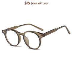 Gọng kính cận nam nữ form tròn cốt kim loại dễ đeo hợp nhiều dáng mặt - Kính Mắt July