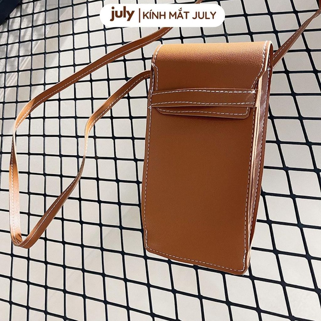 Túi da đựng kính có dây đeo thời trang - Kính Mắt July