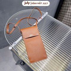 Túi da đựng kính có dây đeo thời trang - Kính Mắt July