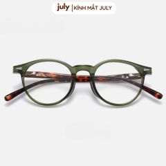 [Võ Hà Linh x Kính Mắt July] COMBO 2 Gọng kính nam nữ dáng tròn nhựa cao cấp lõi kim loại unisex hợp nhiều dáng mặt 8613