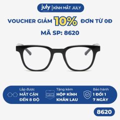 [8620] Gọng kính cận nam nữ Kính Mắt Thời Trang unisex mắt kính thiên vuông chất liệu nhựa TR90 chắc chắn Kính Mắt July - 2347