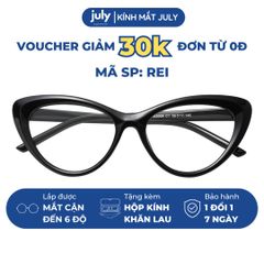 Gọng Kính Cận Nữ REI Form Mắt Mèo Cá Tính Hợp Mặt To Kính Mắt July Eyewear