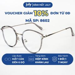 [8602] Gọng Kính Cận Nữ Kính Mắt Thời Trang Cánh Tiên kim loại phối nhựa chắc chắn, thời trang dễ đeo Kính Mắt July - 23001