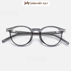 [8613] Gọng kính cận nam nữ kính mắt thời trang dáng tròn nhựa cao cấp lõi kim loại unisex hợp nhiều dáng mặt - Kính Mắt July 8008